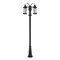Z-Lite Roundhouse 3 Light Outdoor Post Mounted Fixture, Black And Clear Seedy 569MP3-519P-BK - alternate 2